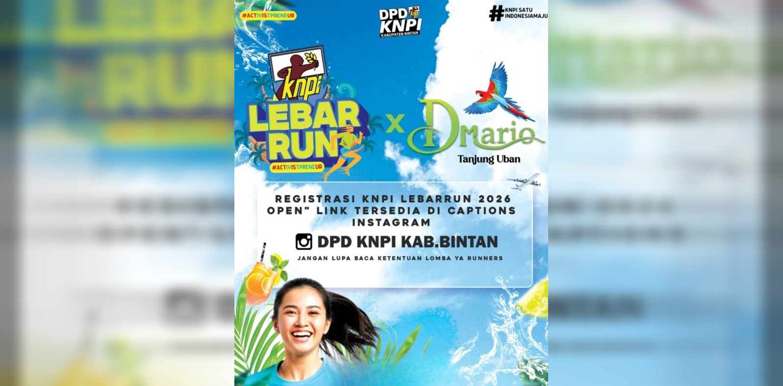 KNPI Lebar Run 2026 Event Lari Wisata di Bintan