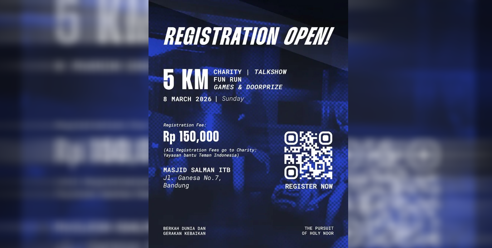 Event Lari Amal BEDUG Night Run 2026 Digelar di Bandung