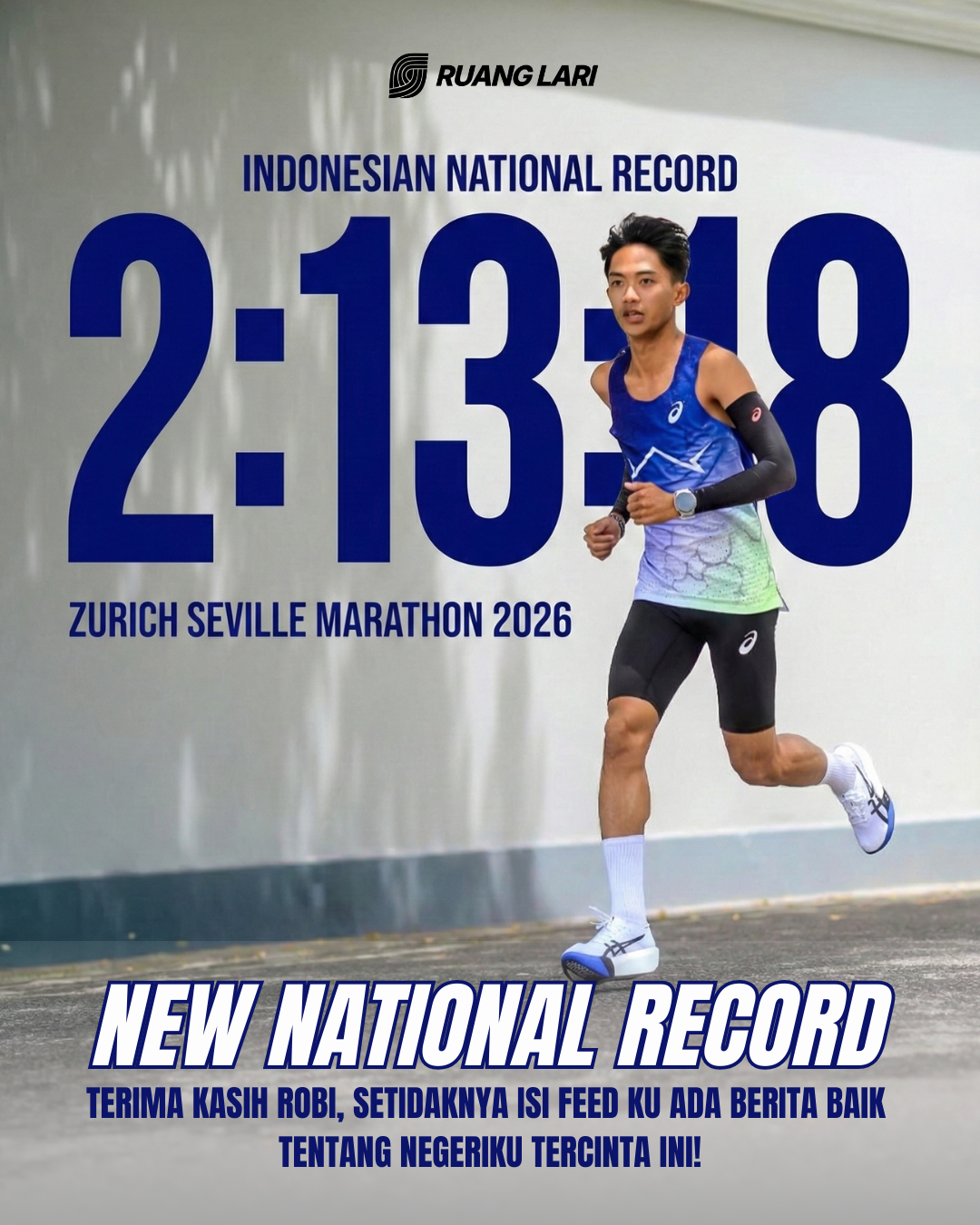 Sejarah Baru: Robi Syianturi Pertajam Rekor Nasional Marathon Menjadi 2:13:18 di Seville