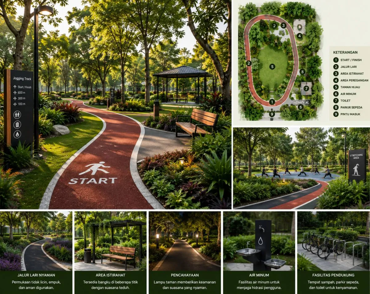 Tips Desain Ruang Taman Terbuka untuk Arena Lari