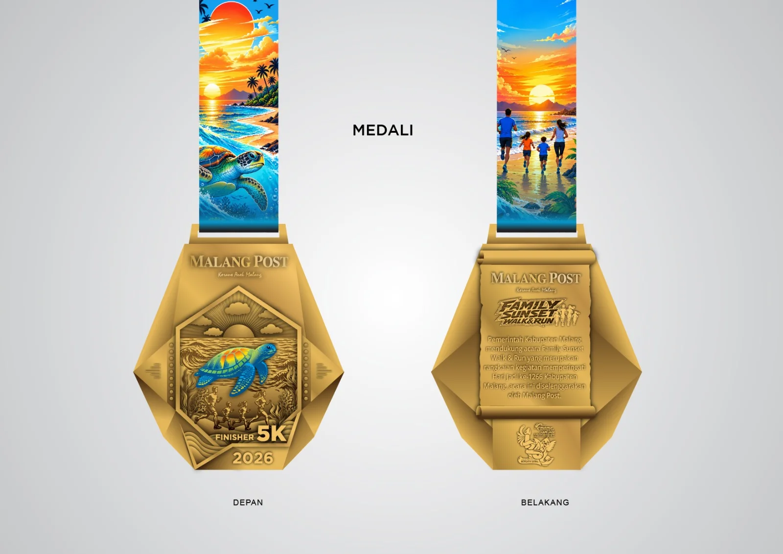 Medali Finisher Family Sunset Walk & Run